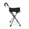 Mac Sports Folding Cane Chair - Walking Stick with Stool