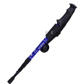 mountaineering stick mountaineering cane handle trekking cane Straight 4-step red
