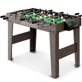 SereneLife Competition Sized Foosball Table, Full Size 48in Portable Soccer with Ball for Home, Arcade Game Room, Board Game for Indoor or Outdoor, Family Game Night, Perfect for Kids and Adults