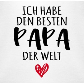 Shirtracer - Baby Bodysuit Boy Girl - Ich habe den besten Papa der Welt - Bester Papa ist der Beste, 1 White, 12 - 18 months