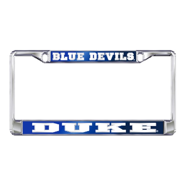 DUKE UNIVERSITY Chrome Blue Devils License Plate Tag Frame