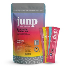 JUNP Sugar Free Electrolytes Powder Packets for Water Instant Hydration Packets with Salt & Potassium, Zero Calorie No Carbs No Sugar Keto Electrolyte Drink Mix Sticks, 5 Flavor Variety Pack 20 Count