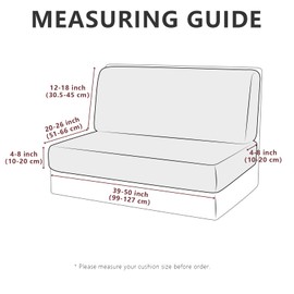 Leather Look RV Dinette Cushion Covers, Stretch Camper Cushion Slipcovers for Travel Trailer Couch RV Booth Seat, Replacement Camper Sofa Chair Protector (2 Backrest Cover & 2 Bench Cover,Brown)