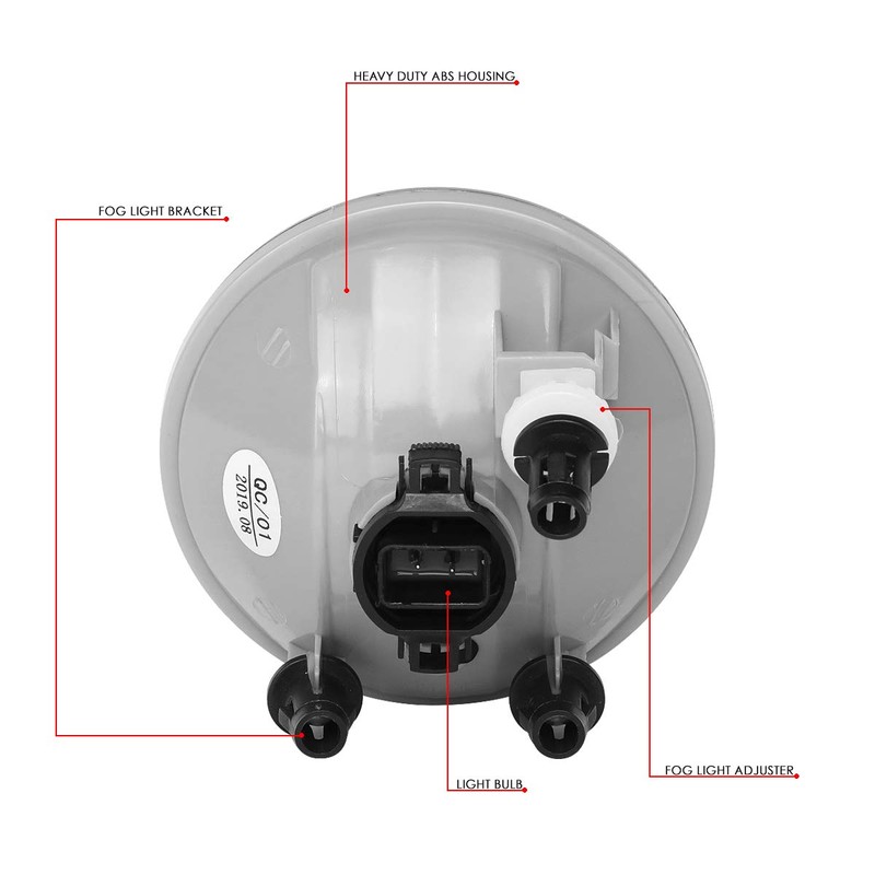 DNA MOTORING FL-ZTL-309-AM Fog Light Driver & Passenger Side [Compatible
