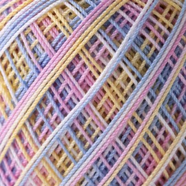 Olympus #40 Col.M4 Mixed Lace Yarn, Gold Tag, Multi-Type, 0.4 oz (10 g), Approx. 35.0 ft (89 m)