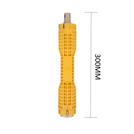 TOOLSTAR Faucet and Sink Installer Tool, Sink Wrench Multi-Purpose Plumbing Wrench Pipe Spanner Sink Faucet Installer Change Faucet Tool for Bathroom Kitchen Installation Yellow (Pack of 1)