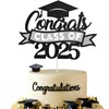 EMORBALS Graduation Cupcake Toppers 2025, Class of 2025 Cupcake Toppers,