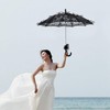 Wedding Lace Umbrella, Bridal Lace Umbrella, Graceful Office for Home(Black)
