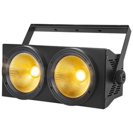 MAD OWL 200w Led Blinder Stage Par Lights,2-Eyes Warm White led Stage Lights, DMX Control,Sound Activation COB Strobe for Theater, Church, DJ Events