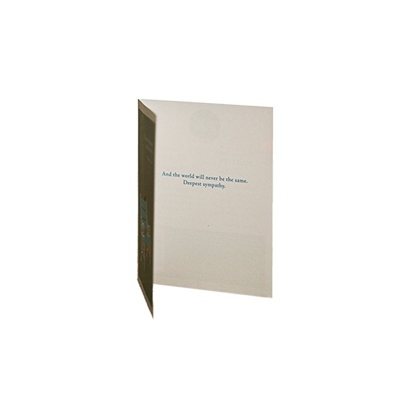 Positively Green Sympathy Card - "They lived and laughed and