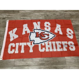 KANSAS CITY CHIEFS FLAG 3'X5' Super Bowl 2 Time CHAMPIONS 2022 Mahomes Kelce
