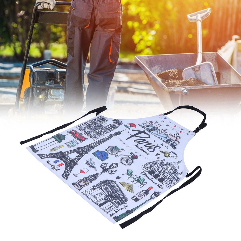Multifunction Work Apron Adjustable Sleeveless Apron for Garden Cleaning Restaurant