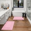 HOMEIDEAS Bathroom Rugs Sets 2 Piece, Super Soft and Absorbent