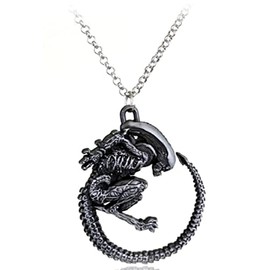TCB Creations Aliens vs Predators Movie Xenomorph Metal Pendant Necklace
