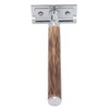 Double Edge Safety Razor Men Travel Portable Zinc Alloy Bamboo