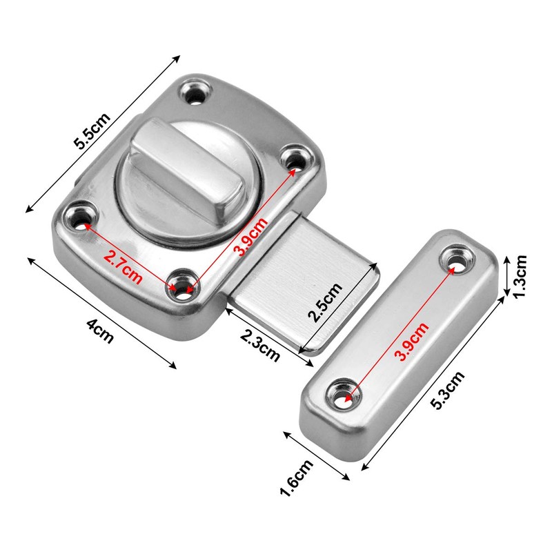 Lock for Door Latch Stainless Steel Lock Hasp Bolt for