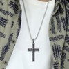 SURALIN Men's Stainless Steel Cross Necklace, Necklace with Cross, Stainless