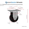 ICON Caster Wheels 3''x 1-.25" Light to Medium Duty Rigid