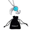 Morella women’s guardian angel necklace stainless steel 70 cm with