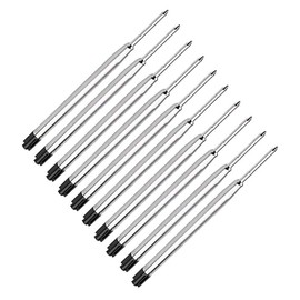 Pen Refills, 3.9in Black Ink Pen Refills 1.0mm Replacement Ink for Ballpoint Pen Parker Pen Tactical Pen (10 Pack)