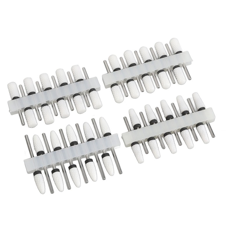 40Pcs Nail Drill Bit 4 Types Ceramic Nail Removal Bit