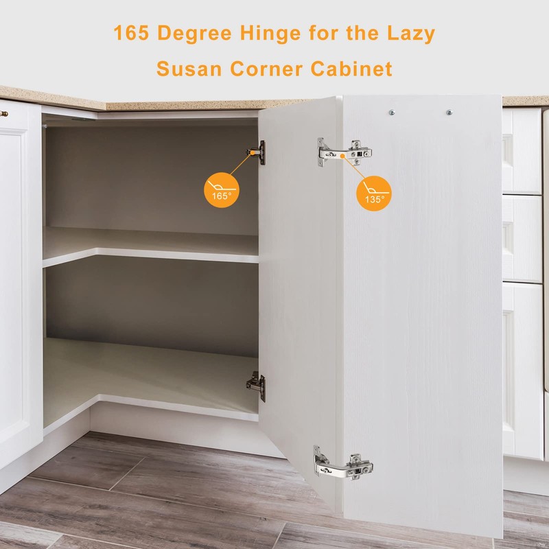 Chibery 10 Pack 165 Degree Lazy Susan Hinge, Face Frame,