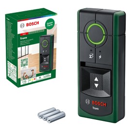 Bosch Truvo 2nd Generation Detector (Easy One Button Operation, Easy Location of Live Cables and Metal Objects, Wall Scanner up to 70 mm, in Box)