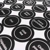 Black Spice Jar Labels Removable Spice Labels Stickers for Kitchen