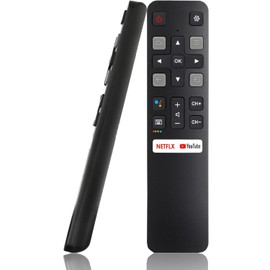 Remote Control (RC802V FNR1) Replacement for All TCL TV, Compatible for All TCL LCD LED QLED 3D 4K UHD Smart TV with Shortcut Buttons, Without Voice Function