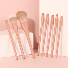 MSQ Make Up Brushes 8Pcs Makeup Brush Set Powder Brush Concealer Blending Brushes Set Stipping Brush Eyeshadow Brushes