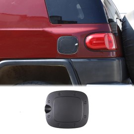 Car Gas Fuel Tank Cap Protector Cover Accessories Compatible with Toyota FJ Cruiser 2007-2021 Fuel Tank Door Cover Car Exterior Fuel Tank Cover Oil Gas Cap Door Cover Trim Frame Protector Accessories