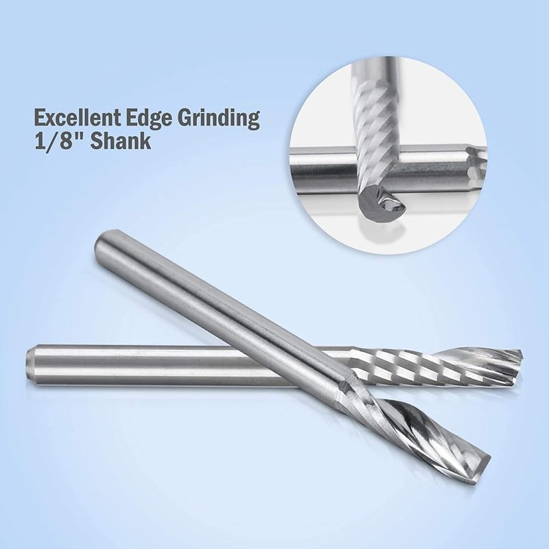 20 Pack CNC Router Bits 1/8 Inch Spiral Upcut Router