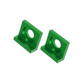 INFINAUTO 2pcs 15mm Hole Dia Motorbike Chain Adjuster Block Tensioner Green Stylish Design