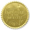 PaperDirect Rising Star Employee of The Month Embossed Gold Foil