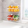 2PCS Kitchen Storage Metal Wire Fruit Basket - SUS304 Stainless