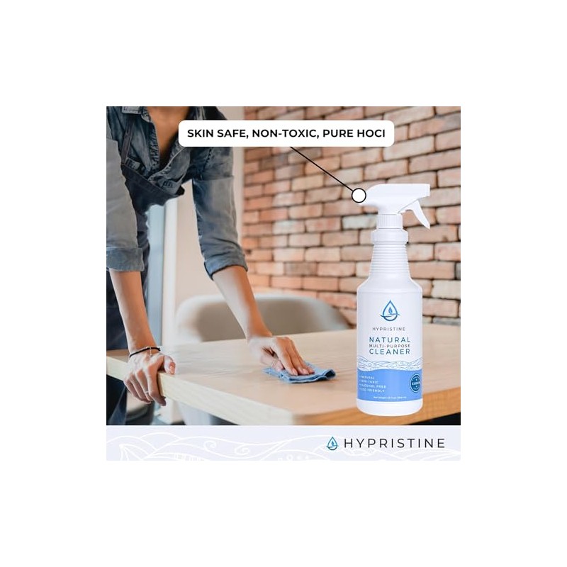Hypristine Natural Multipurpose Surface Cleaner, 32oz Spray & 2 Pack