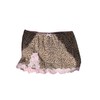 BEAUDRM Women's Leopard Side Slit Mini Skirt Y2k Cheetah Lace