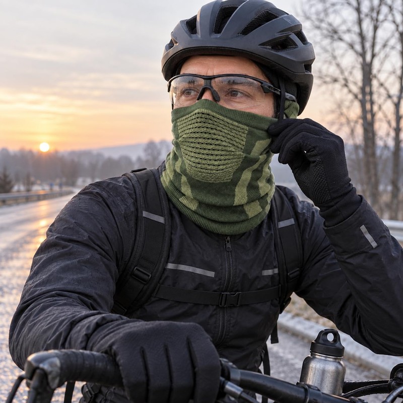 Mascarilla facial térmica Nishiyuenyi para ciclistas y aventureros – alta
