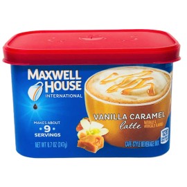 Maxwell House International Latte Vanilla Caramel Cafe Style Beverage Mix