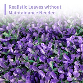 Easnwllim 12PCS 20" X 20" Artificial Boxwood Topiary Hedge Plant Grass Backdrop Wall Greenery Panels UV Protection Indoor Outdoor Privacy Fence Home Decor Backyard Garden Decoration(Peanut Leaf Grass)