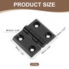 uxcell 2Pcs Adjustable 180 Degree Hinges, 50mmx62mm Zinc Alloy Locking