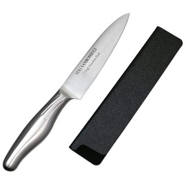 Daikichi 181502 Seki Sanbon Cedar All Metal Petty 4.7 inches (120 mm) Blade Cover Included, Made in Japan