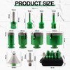 KURSTOL Diamond Core Drill Bits Kit - 10pcs 6/8/10/25/35/50/65mm+2" Beveling