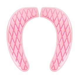 Gel Toilet Seat Cushion - Toilet Cushion for Bathroom - Portable and Washable - Universal Padded Toilet seat for Standard U Shape Toilet Seats -Adhesive Toilet Seat Cushion for Women Seniors (Pink)