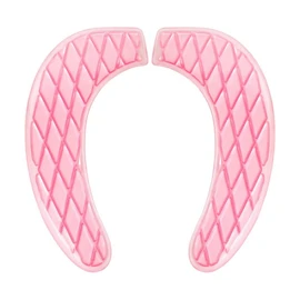 Gel Toilet Seat Cushion - Toilet Cushion for Bathroom - Portable and Washable - Universal Padded Toilet seat for Standard U Shape Toilet Seats -Adhesive Toilet Seat Cushion for Women Seniors (Pink)