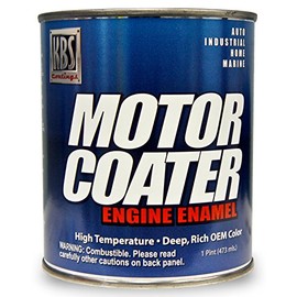 KBS Coatings 60312 Velvet Black Motor Coater Engine Paint - 1 Pint, 16 Fl Oz (Pack of 1)