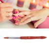 Professional Flexible Hair Nail Art Brush Rosewood Handle Crystal Pen
