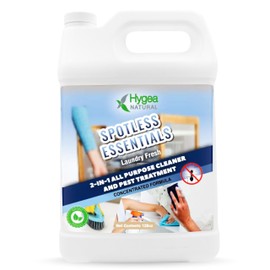 Spotless Essentials-Indoor Pest Control & Surface Cleaner for Home Concentrated Gallon-Eliminates Ant, Dust Mite, Bed Bug, Flea, Bug - Pet and Family Friendly- Laundry Fresh Scent-Makes 16 Gallons