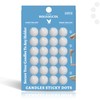 BALEAGCDL Candle Sticky Dots - White Wax Dots Candles Adapter,Soft