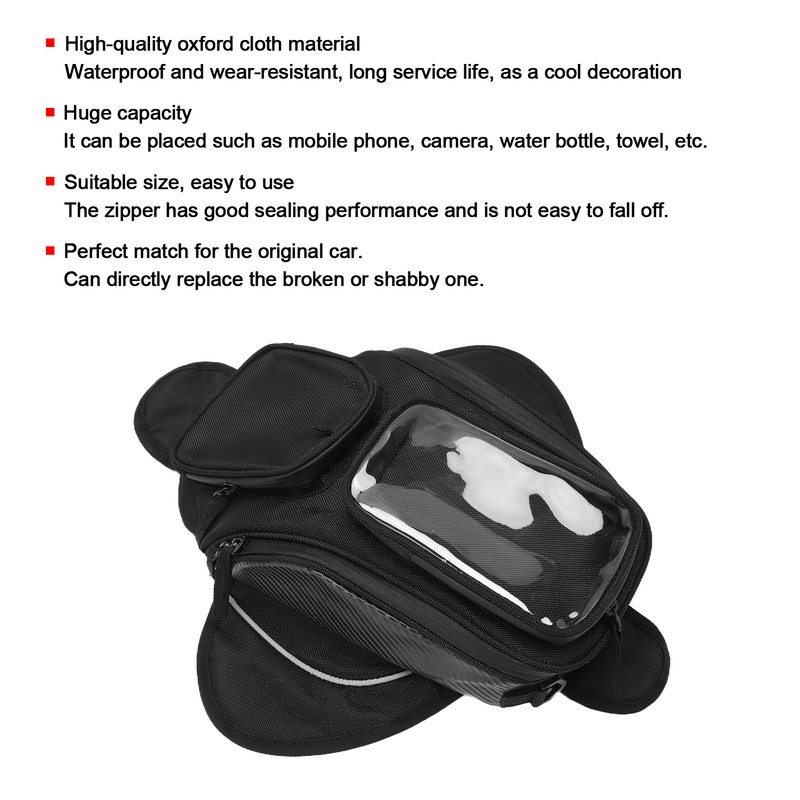 Motorcycle Tank Bag Decorative Backpack Oxford Cloth Waterproof Wear Resistant